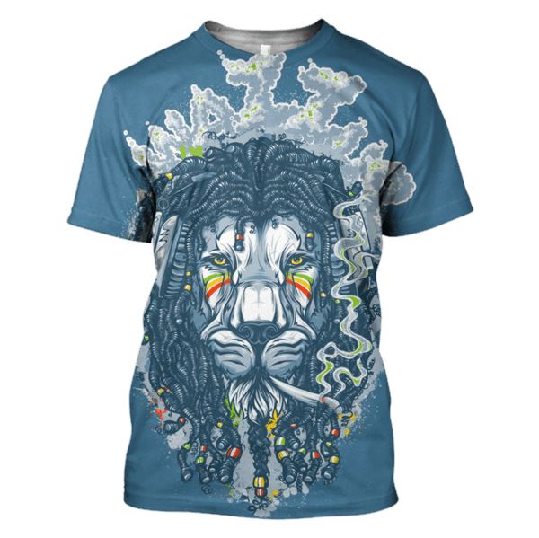 The Rasta Lion Hoodie T-Shirt Apparel