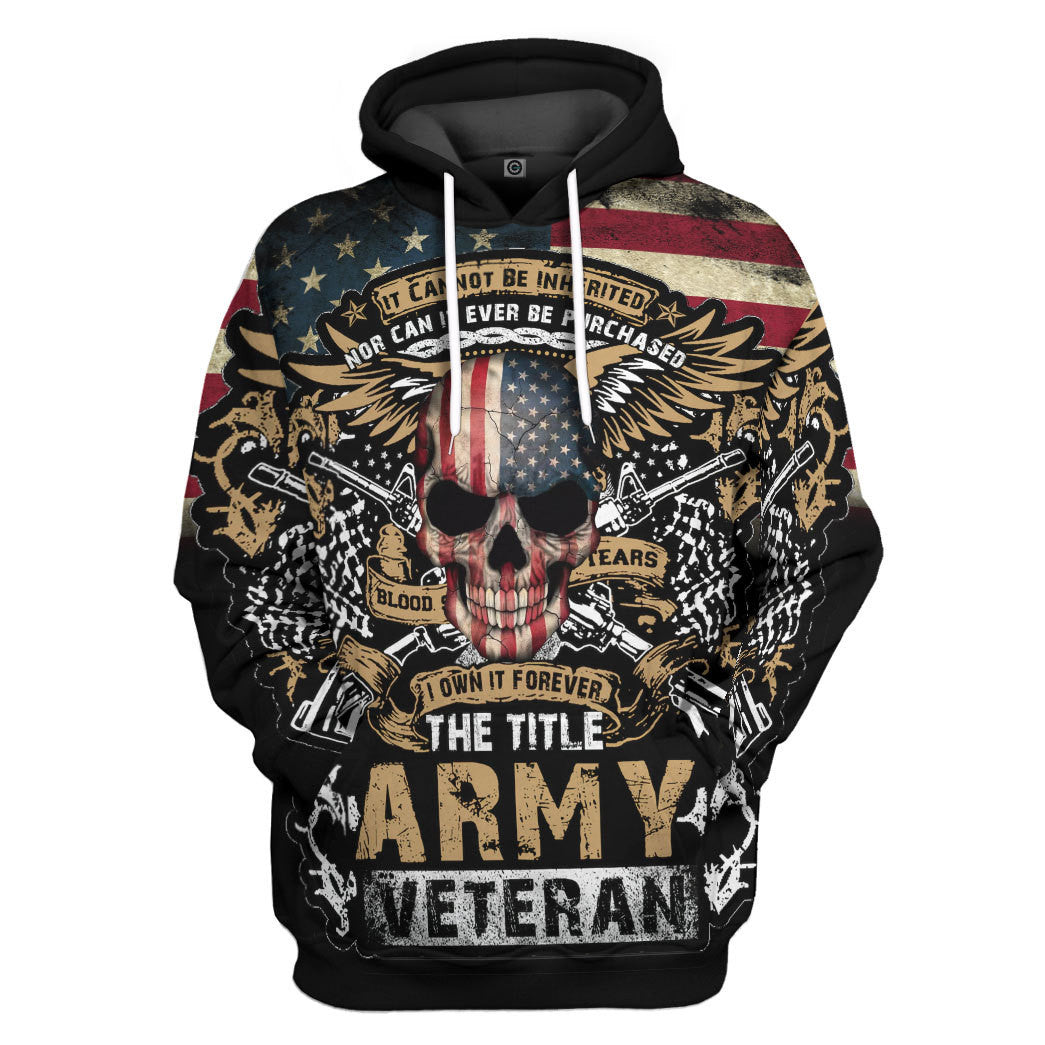 The Title Army Veteran Custom Hoodie Tshirt Apparel