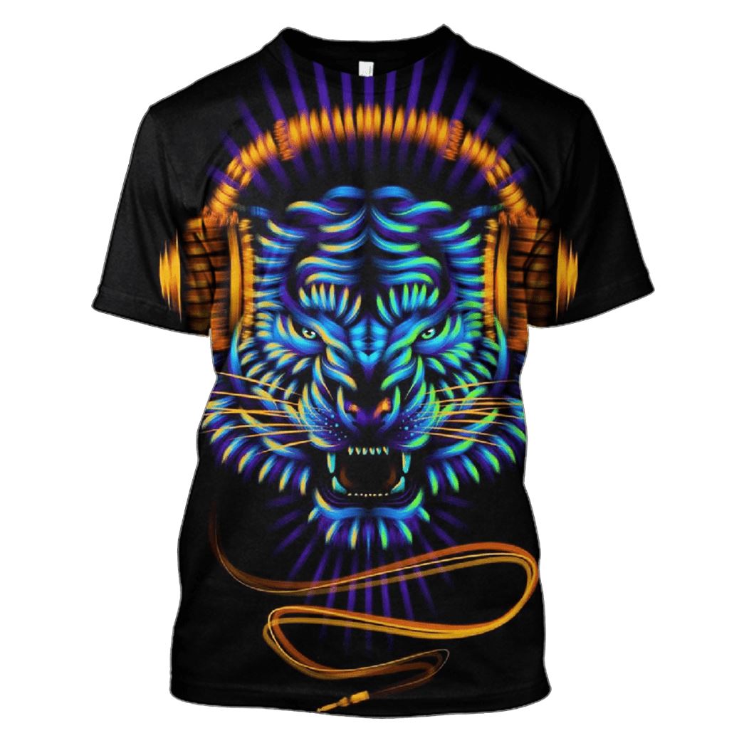 Tiger Earphone Hoodie T-Shirt Apparel