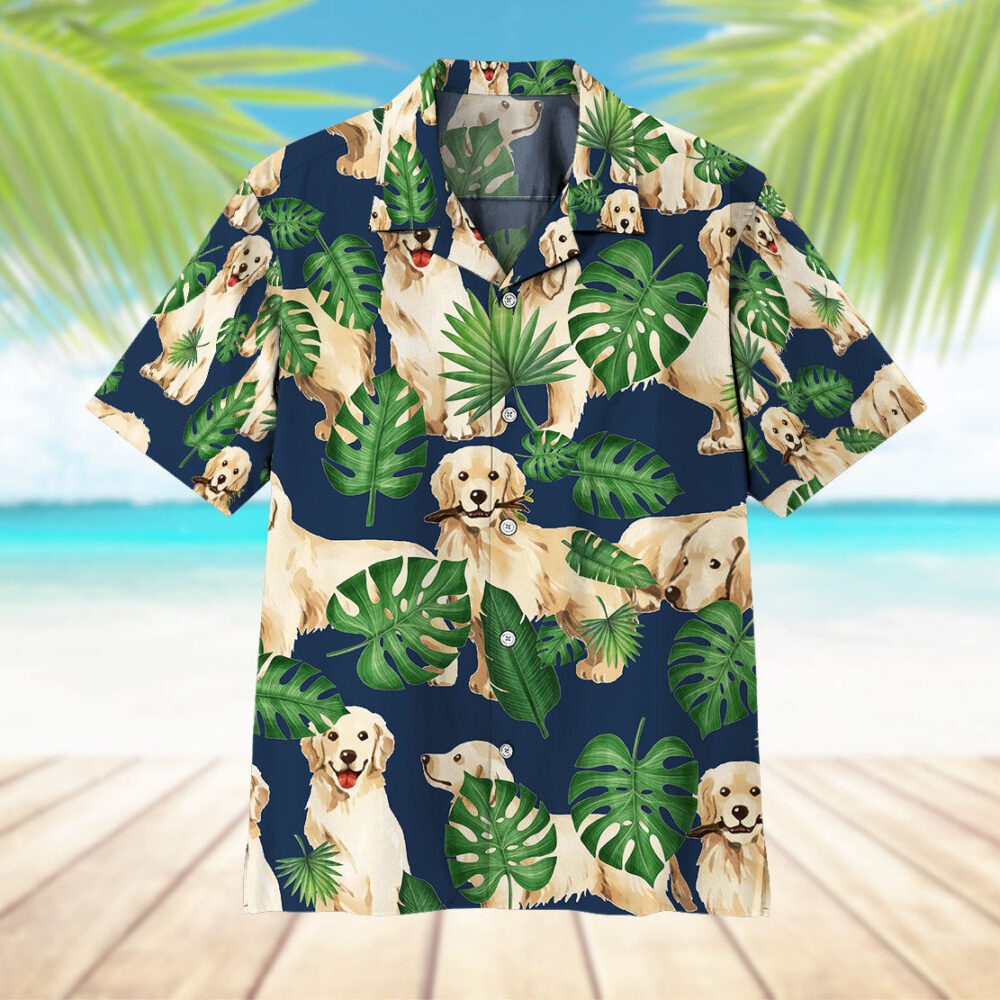 Tropical Golden Retrievers Hawaii Shirt