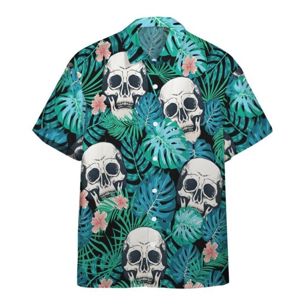 Tropical Skulls Hawaiian Custom Short Sleeve Shirts