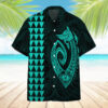 Turquoise Fish Hook Hawaii Shirt Rtpnf