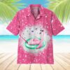 twinkle pink flamingo hawaii shirt msvpe