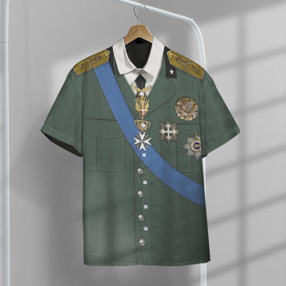 Umberto II of Italy Custom Short Sleeve Shirt