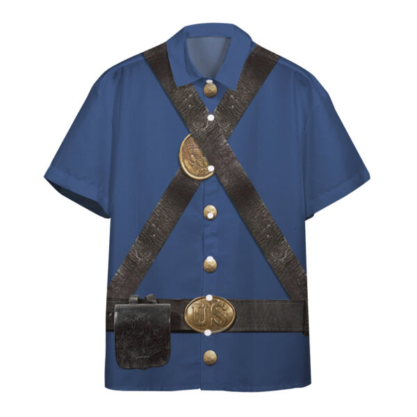 Union Infantry Uniform in Civil War Custom Short Sleeve Shirt