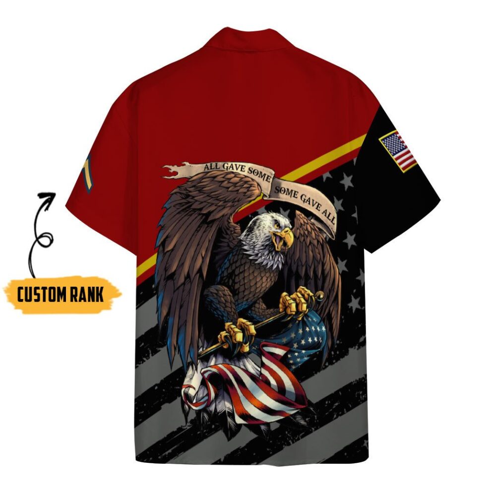 US Marines Veteran Custom Rank Short Sleeve Shirts