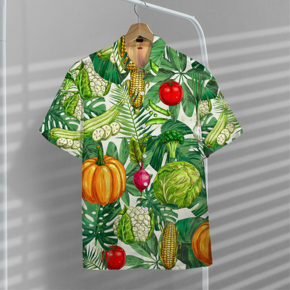 Vegetables Button Down Hawaii Shirt Summer Shirts For Men