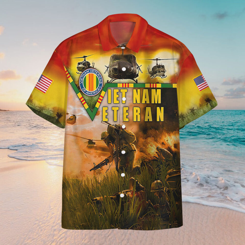 Vietnam Veteran Custom Hawaiian Shirt
