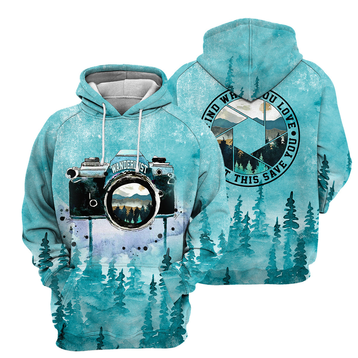 Wanderlust Photography Unique All Over Print T-Shirt Hoodie Gift Ideas