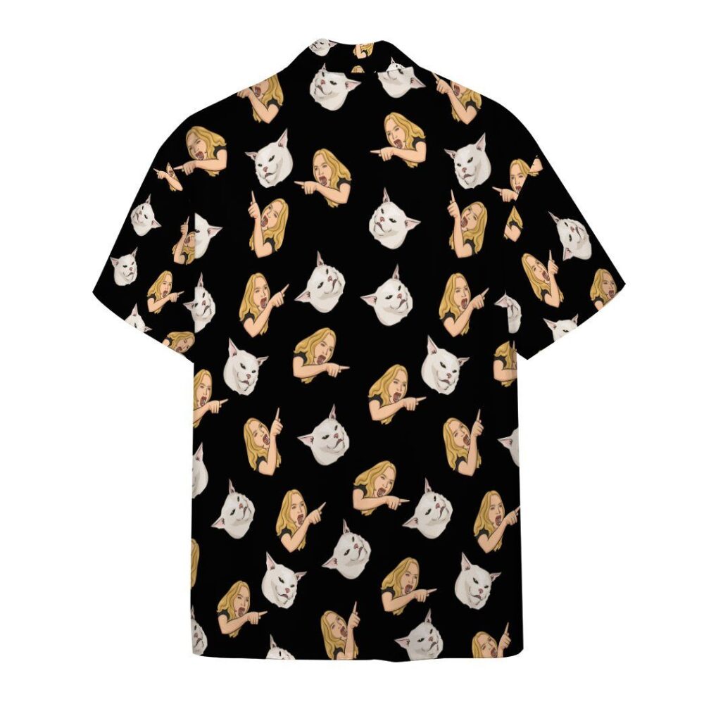 Woman Yelling At A Cat Custom Hawaii Shirt