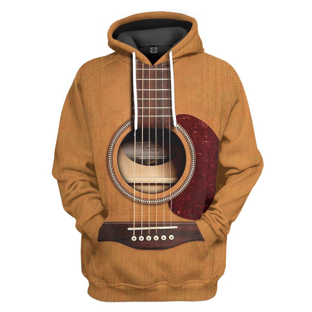 Wooden Guitar Custom Hoodies