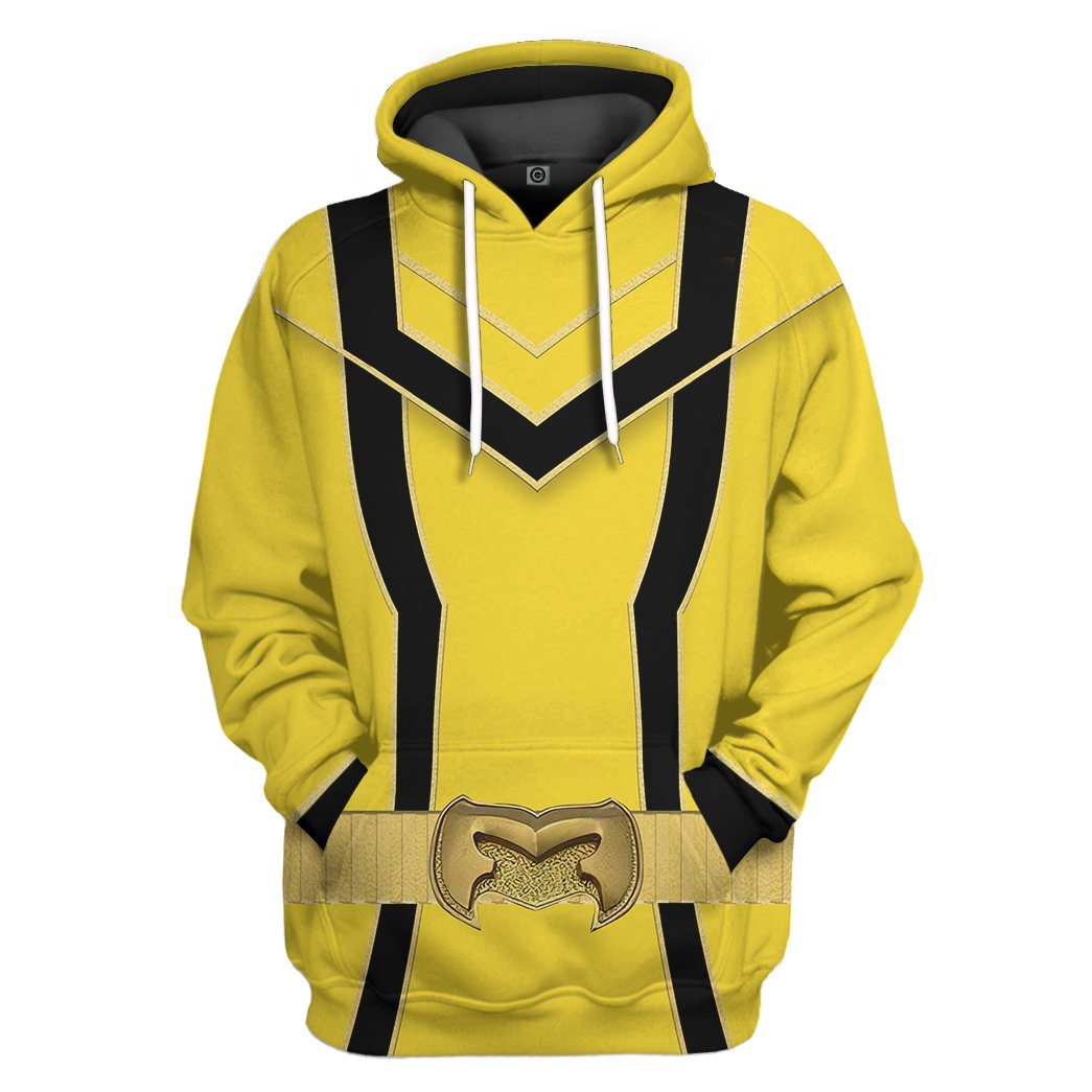 Yellow Power Rangers Mystic Force Tshirt Hoodie Apparel