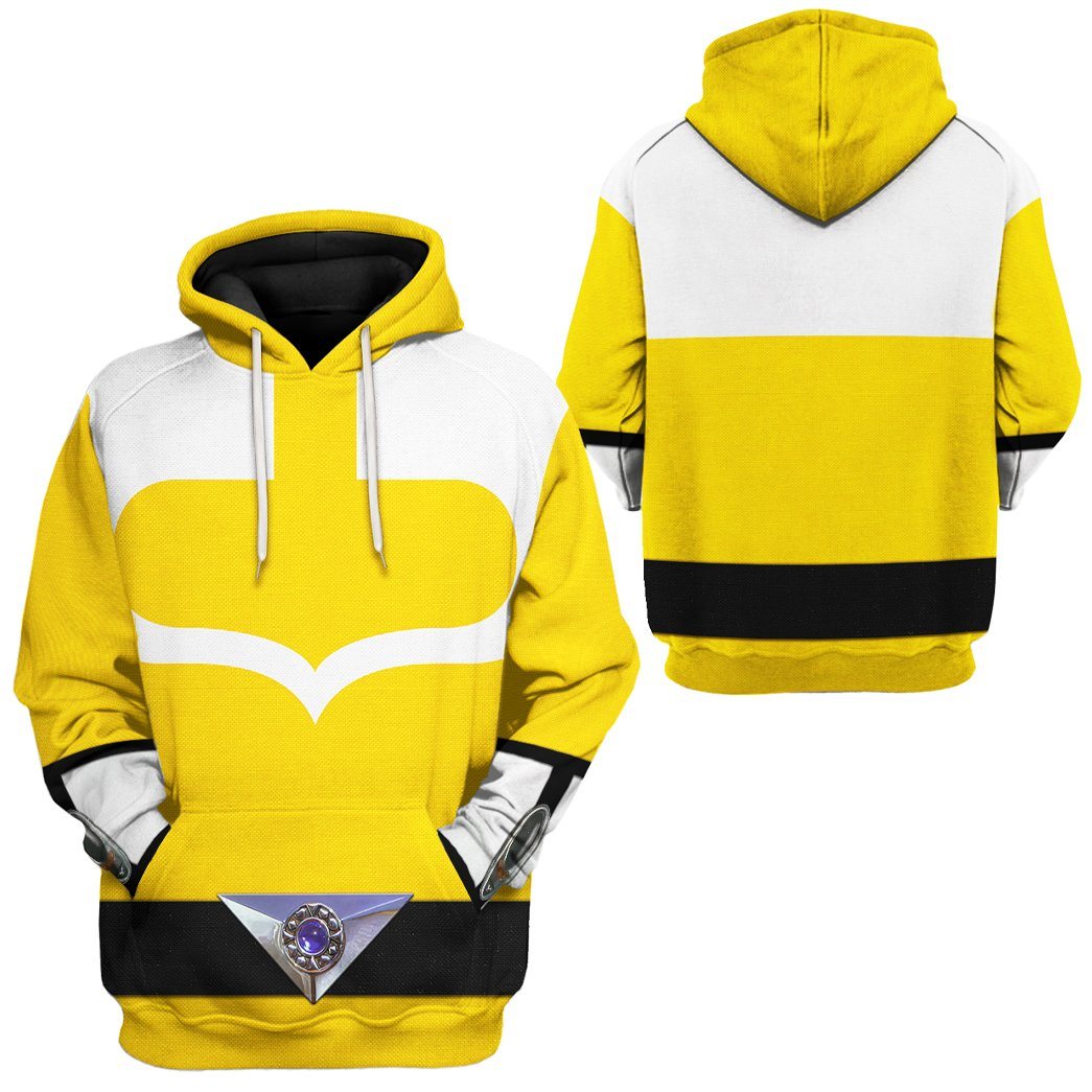 Yellow Power Rangers Time Force Tshirt Hoodie Apparel