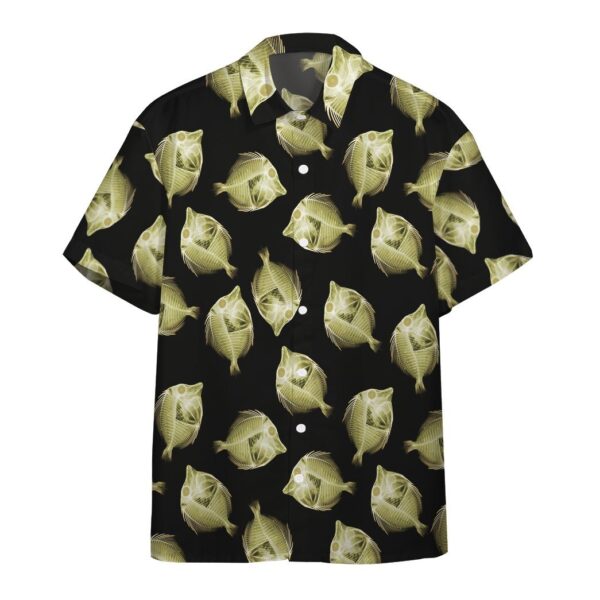 Yellow Tang Fish X Ray Custom Short Sleeve Shirt