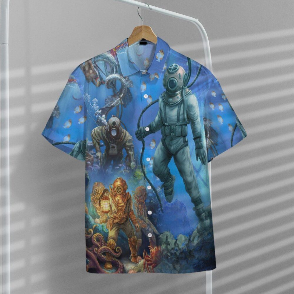 YOLO Lets Go Diving Custom Short Sleeve Shirt