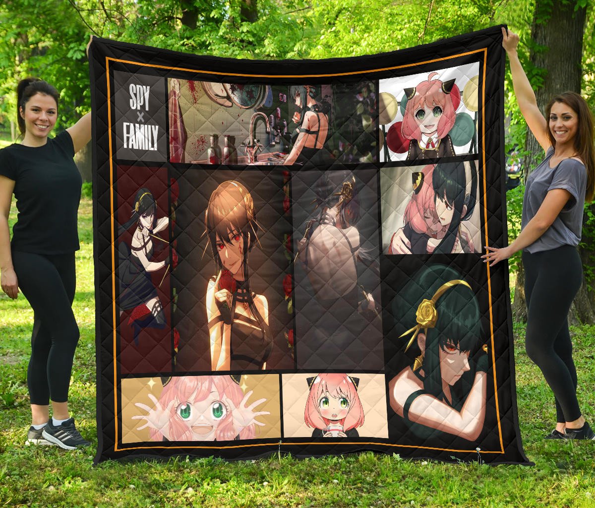 Yor Forger And Anya Forger Spy x Family Premium Quilt Blanket Anime Home Decor Custom For Fans