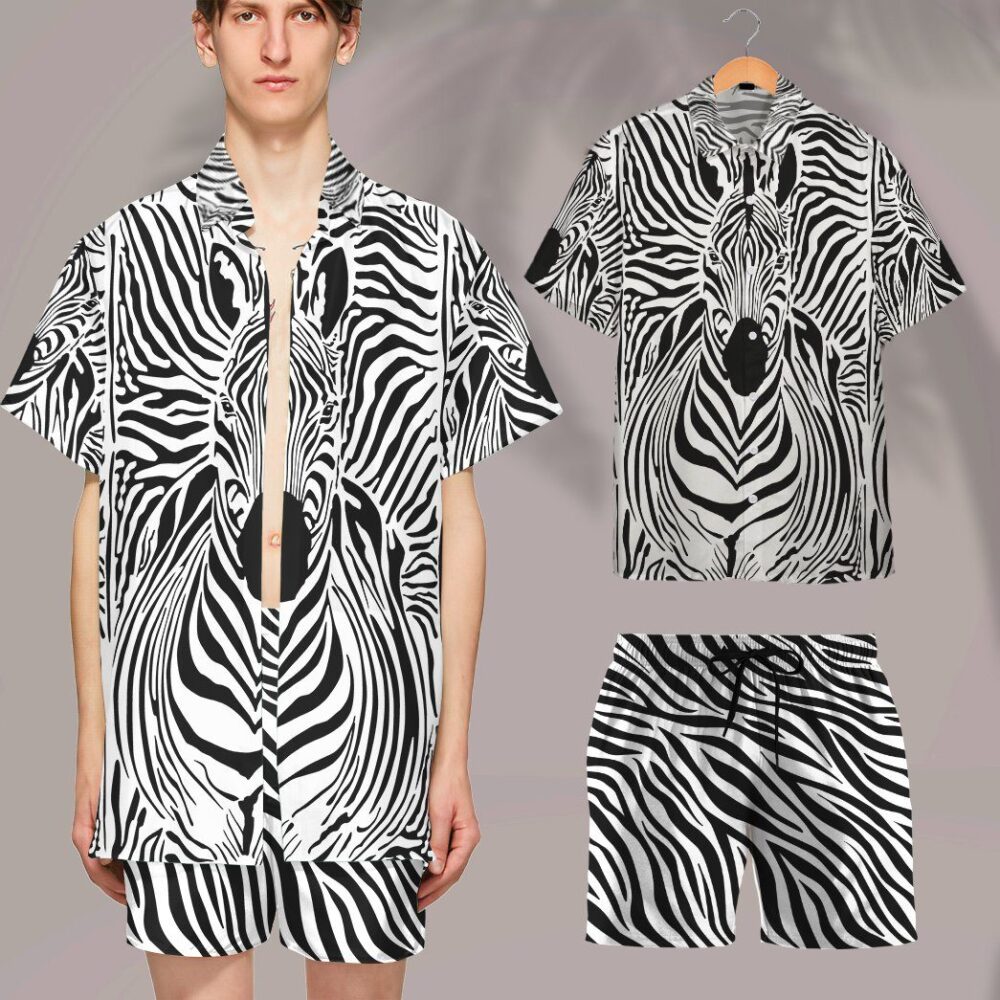 Zebra Custom Hawaii Shirt