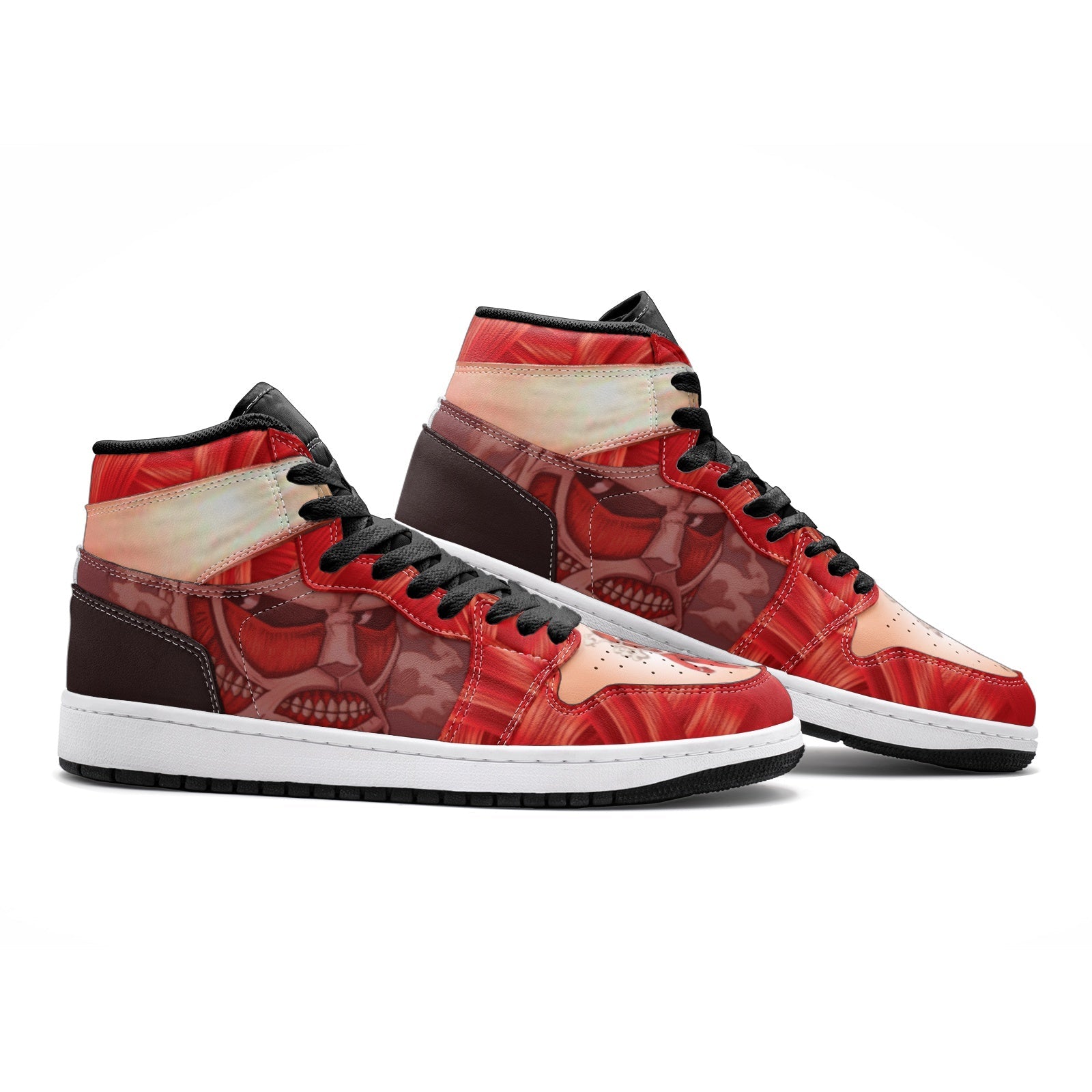 Attack on Titan Colossal Titan Steam Emission Mid-Top Basketball Shoes