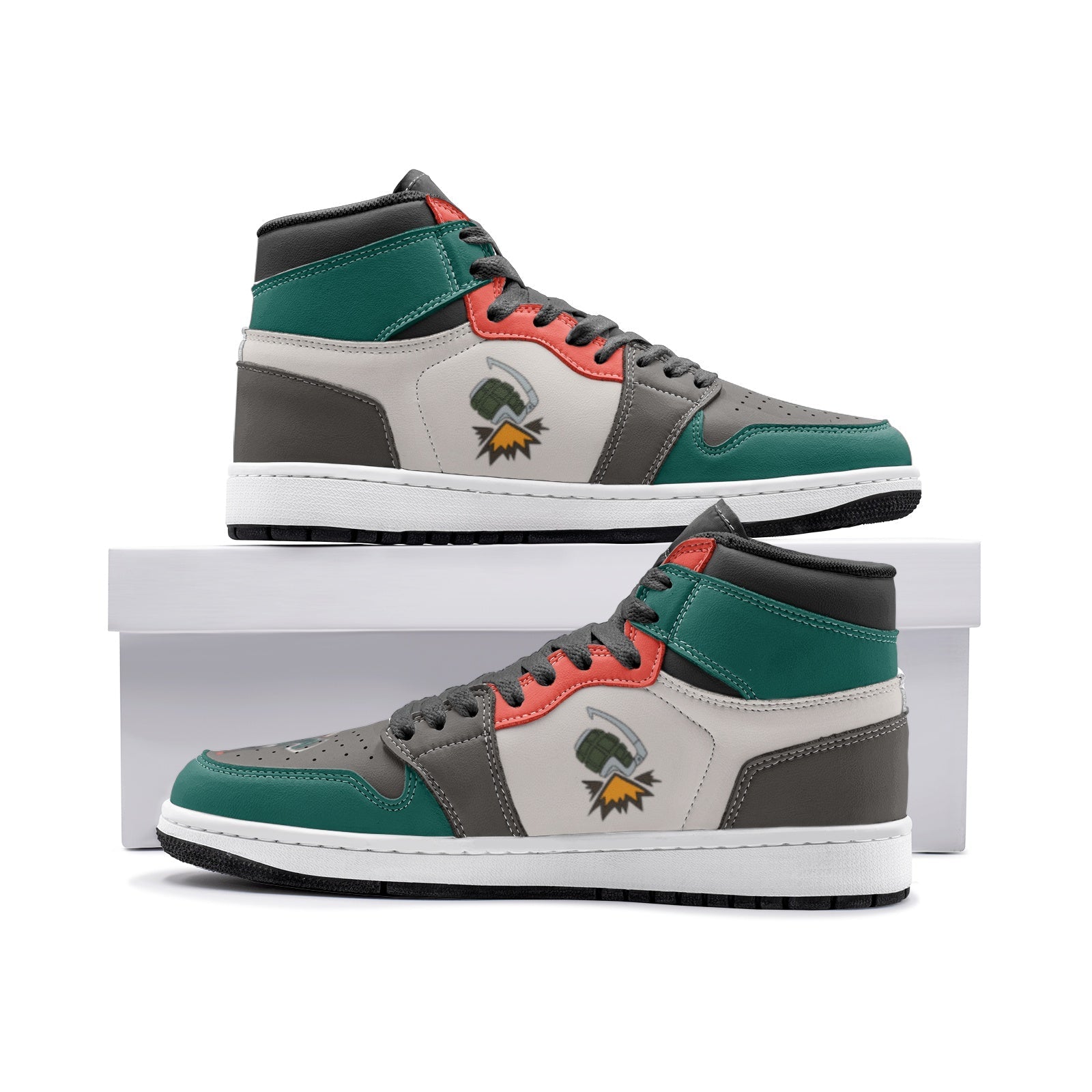 Bakugo Basketball Shoes – My Hero Academia Mid 1 Sneakers
