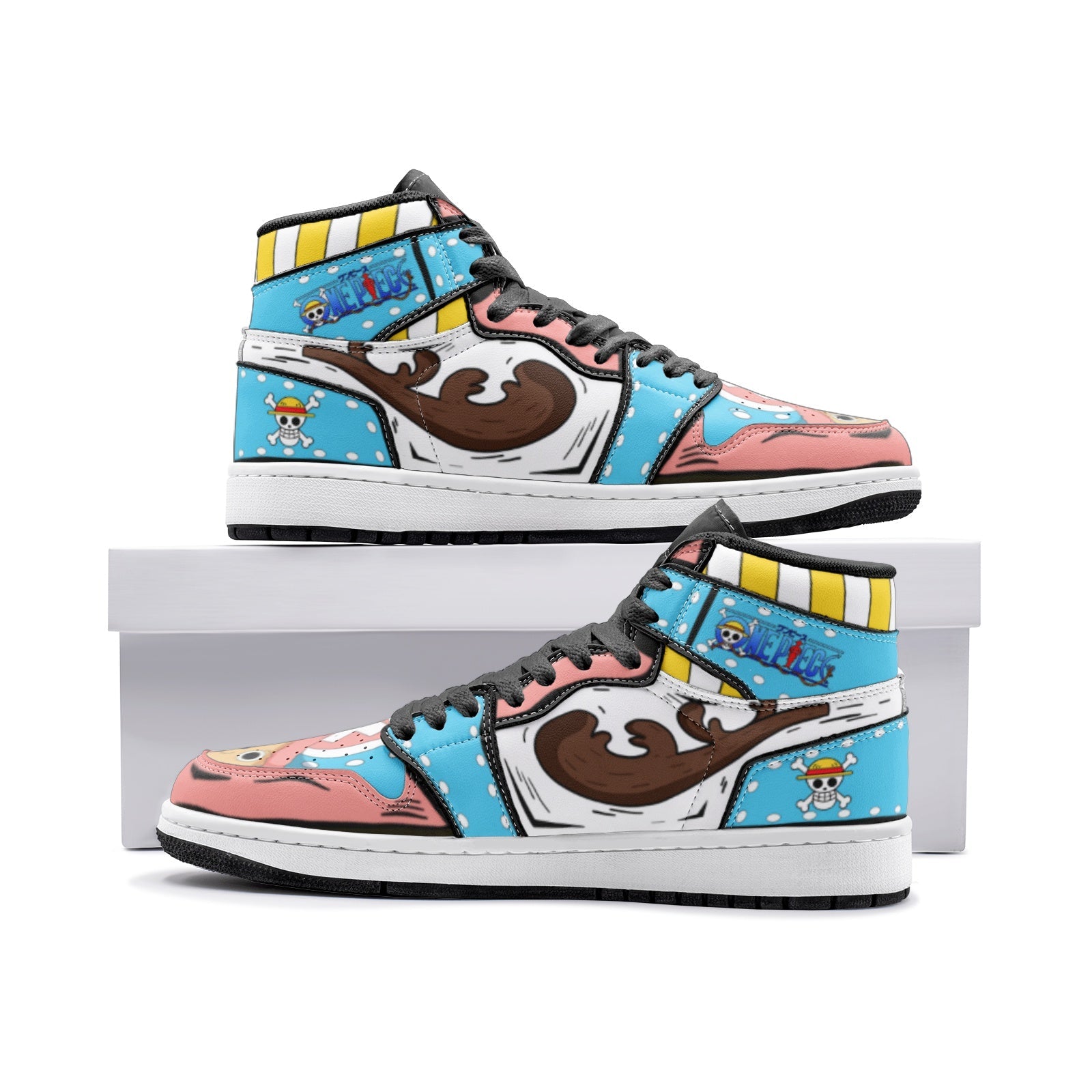 Chopper Basketball Shoes – One Piece Mid Top Sneakers for Anime Fans