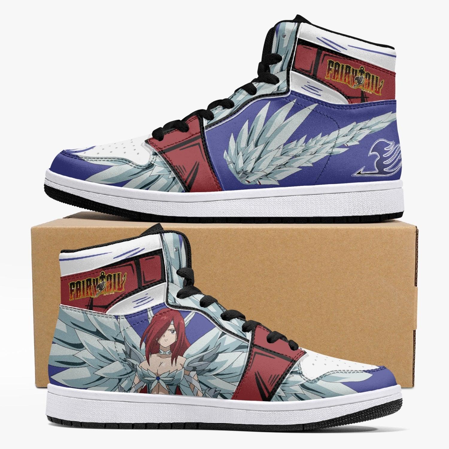 Erza Scarlet Heaven’s Wheel Armor Fairy Tail Mid 1 Basketball Shoes